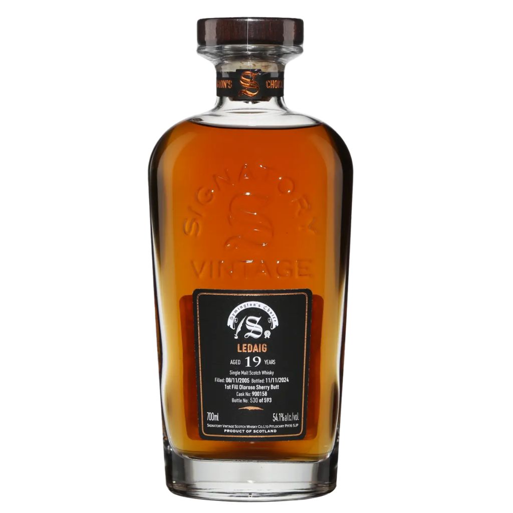 Signatory Vintage<br>Whisky<br>LEDAIG 2005 Symington's Choice 1st fill Oloroso Sherry Hogshead